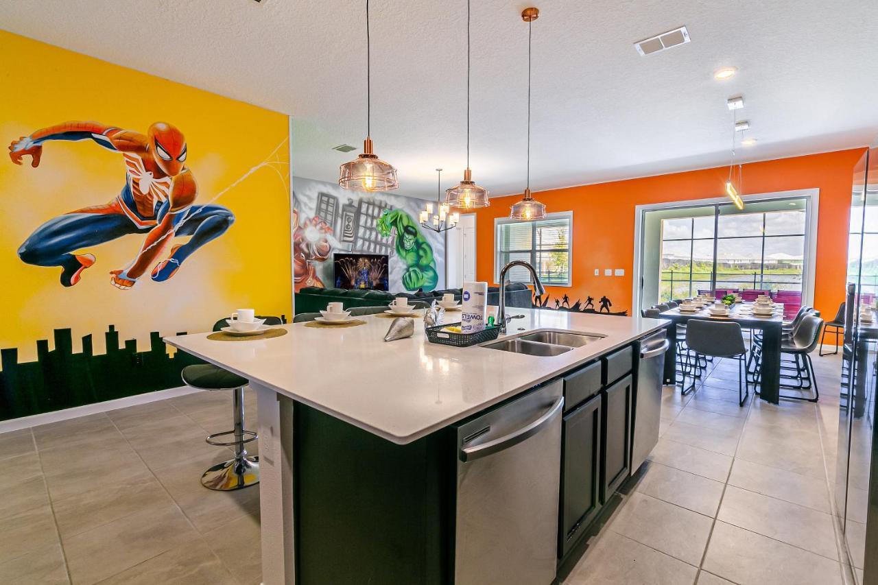 Luxury 12 Bedrooms Pool House 10 Min To Disney4630 키시미 외부 사진