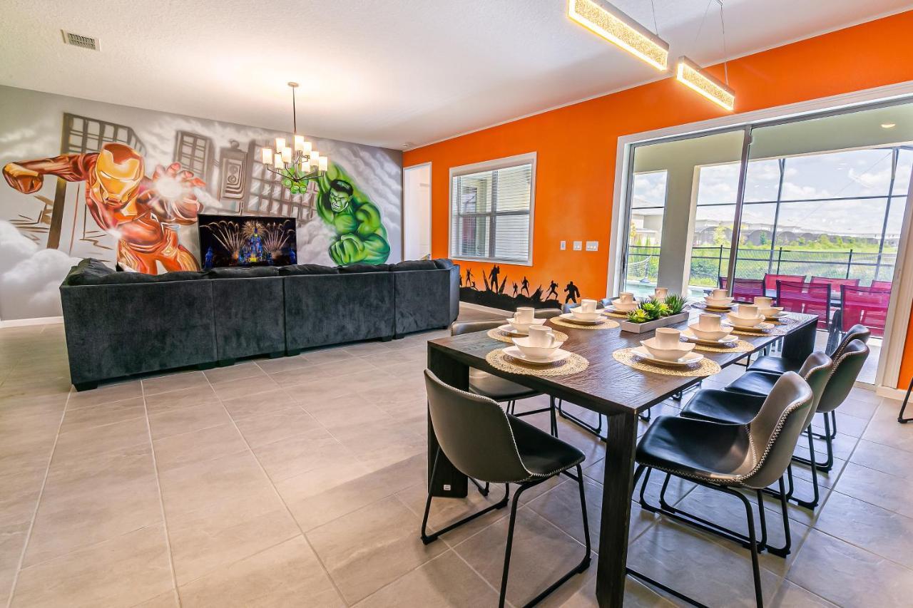 Luxury 12 Bedrooms Pool House 10 Min To Disney4630 키시미 외부 사진